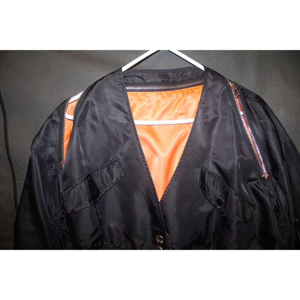 Crop Flight Jacket - Picture 2 of 5